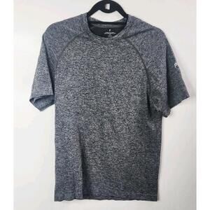 Fabletics Men's Gray Athletic Short Sleeve T-Shirt Size M Running Yoga